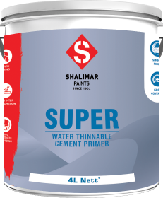 shalimar paints water thinnable cement primer